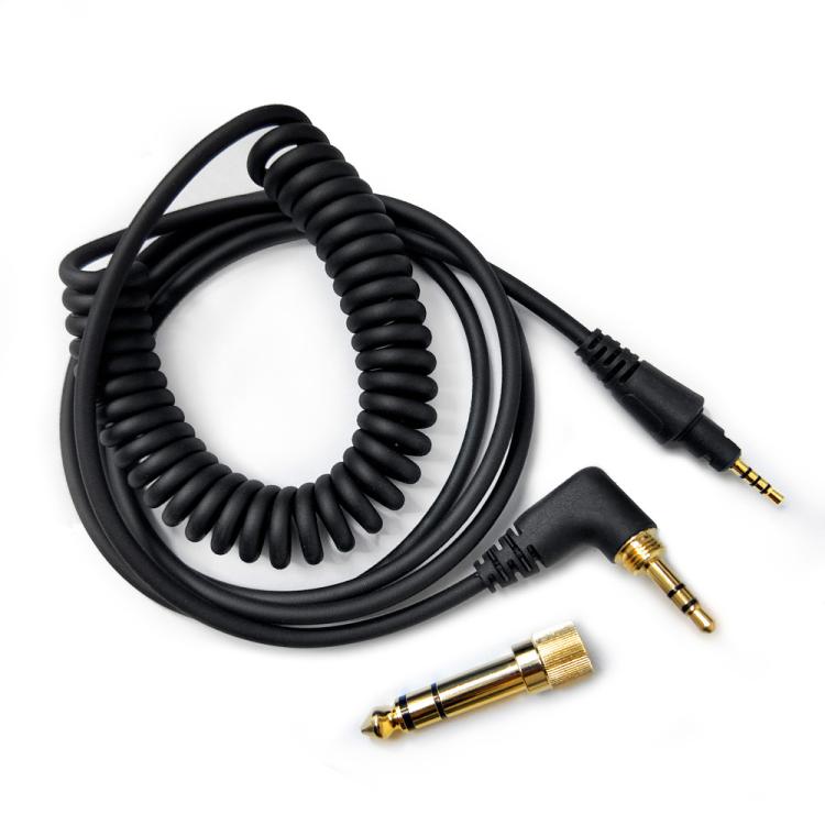 1.2m Headphone Spring Audio Cable, For Pioneer HDJ-CUE1 / HDJ-X7 / HDJ-S7 / HDJ-X5 / HDJ-S7