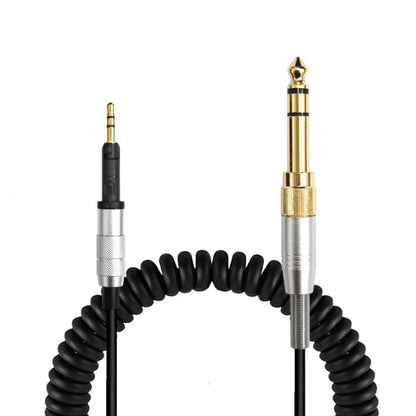 2.5mm To 3.5mm+6.35mm Plug 1.5m Spring-Loaded Headphone Cable,For Sennheiser HD6 / HD8 / HD7 / HD598