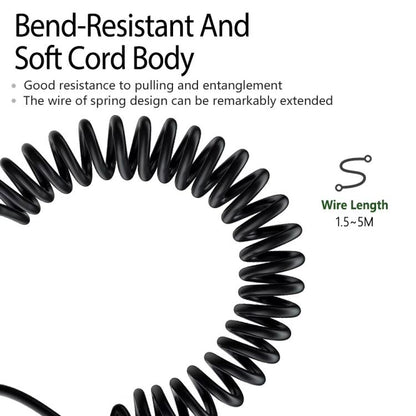 2.5mm To 3.5mm+6.35mm Plug 1.5m Spring-Loaded Headphone Cable,For Sennheiser HD6 / HD8 / HD7 / HD598