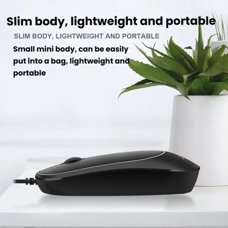 Little Kangaroo DS-919 Anti-Static Anti-Interference Wired Mouse Business Industrial Slim Mouse, PS2 Round Port, USB