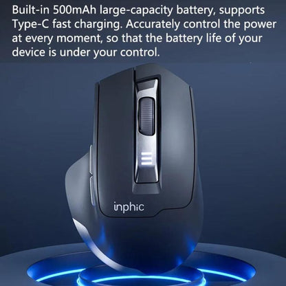 Inphic M9 2.4G Wireless Mouse Business Office Home Ergonomic Mute Computer Mice