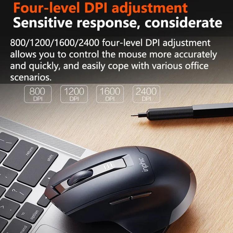 Inphic M9 2.4G Wireless Mouse Business Office Home Ergonomic Mute Computer Mice
