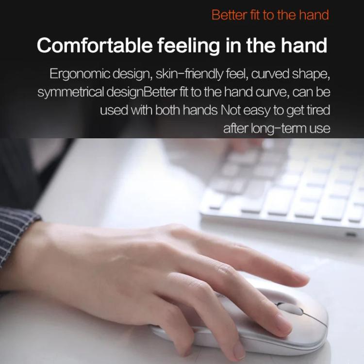 Inphic M1 PRO Wireless Bluetooth Tri-mode Rechargeable Mute Mouse With Battery Level Display