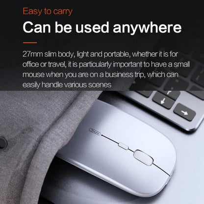 Inphic M1 PRO Wireless Bluetooth Tri-mode Rechargeable Mute Mouse With Battery Level Display