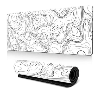 Abstract Line Texture Mouse Pad Non-Slip Desk Mat For Office, Gaming, 300x600x2mm, 300x700x2mm, 300x800x2mm, 400x900x2mm