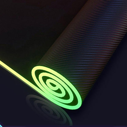 Micro-USB LED Glowing Mouse Keyboard Pad RGB Colorful Lights Locked Edge Thickened Mouse Desk Pad