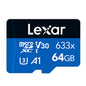 Lexar 633x 64GB High-speed Driving Recorder Dedicated Mobile Phone Memory Card DVR TF Card, 64GB