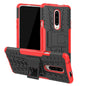 Tire Texture TPU+PC Shockproof Phone Case for OnePlus 7, with Holder