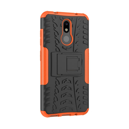 Tire Texture TPU+PC Shockproof Case for Nokia 3.2, with Holder