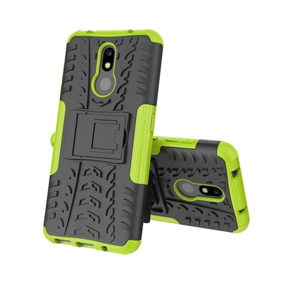 Tire Texture TPU+PC Shockproof Case for Nokia 3.2, with Holder, For Nokia 3.2