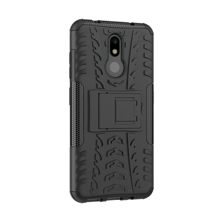 Tire Texture TPU+PC Shockproof Case for Nokia 4.2, with Holder