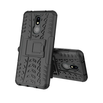 Tire Texture TPU+PC Shockproof Case for Nokia 4.2, with Holder